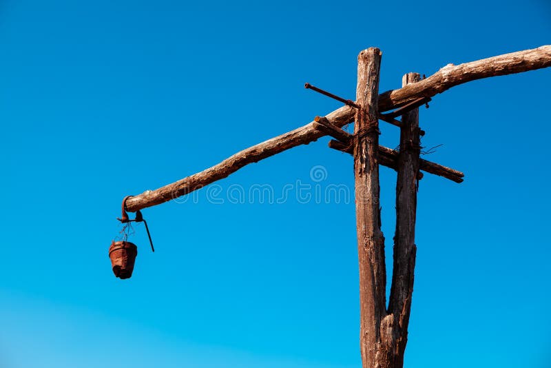 Shadoof water well