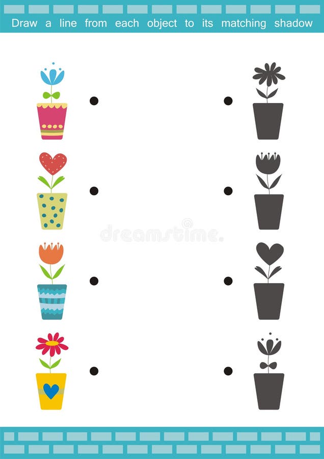 Shadow Matching Game (29) vector illustration