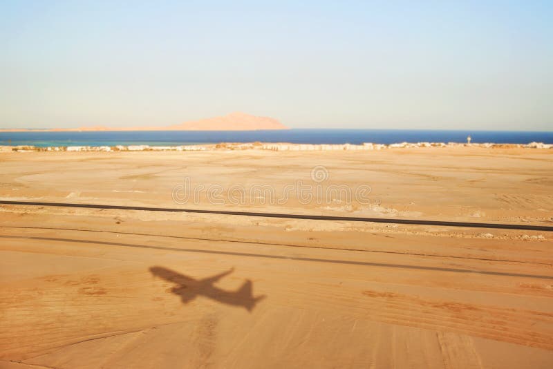 The shadow of the plane