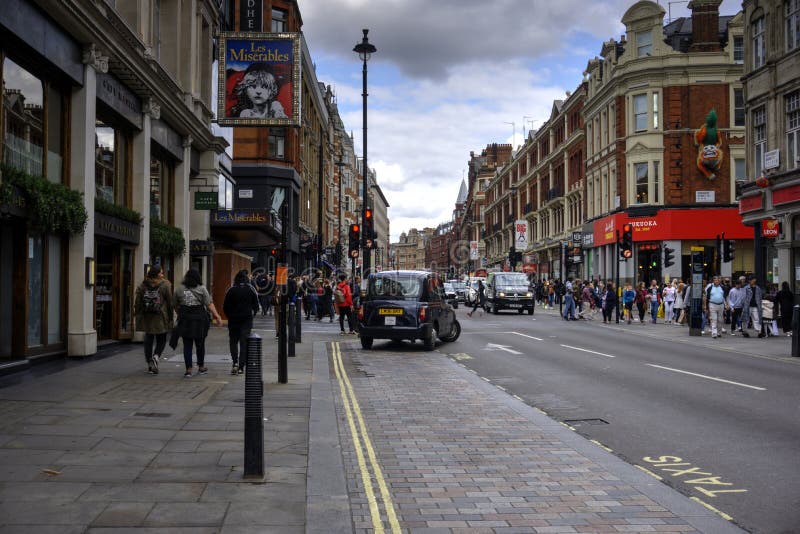 Shaftesbury Avenue London UK Editorial Stock Image - Image of glass ...