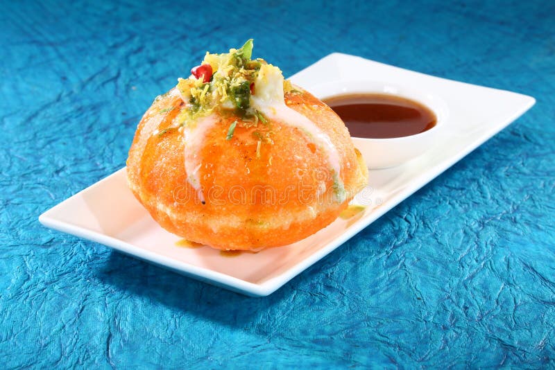 Shahi Raj Kachori - katchori filled with potato stock photos