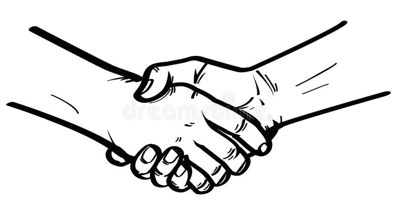 Shake hand royalty free illustration