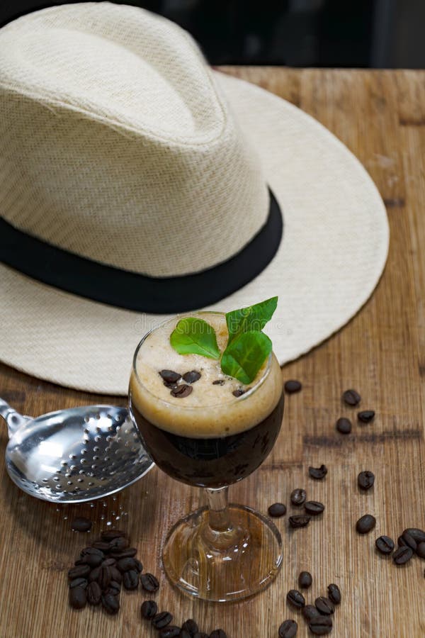 Shaken Coffee on the Counter Stock Image Image of cream, breakfast