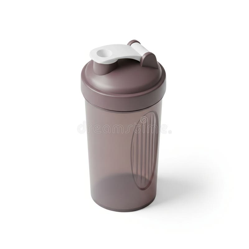 Shaker bottle plastic lid container royalty free illustration