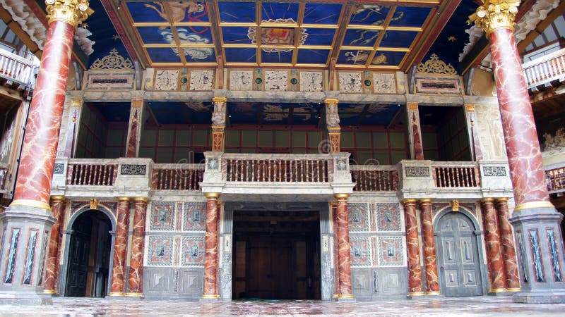 Shakespeare Globe Theatre in London stock photo Shakespeare Globe Theatre in London stock photo