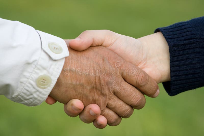 Shaking hands royalty free stock photography
