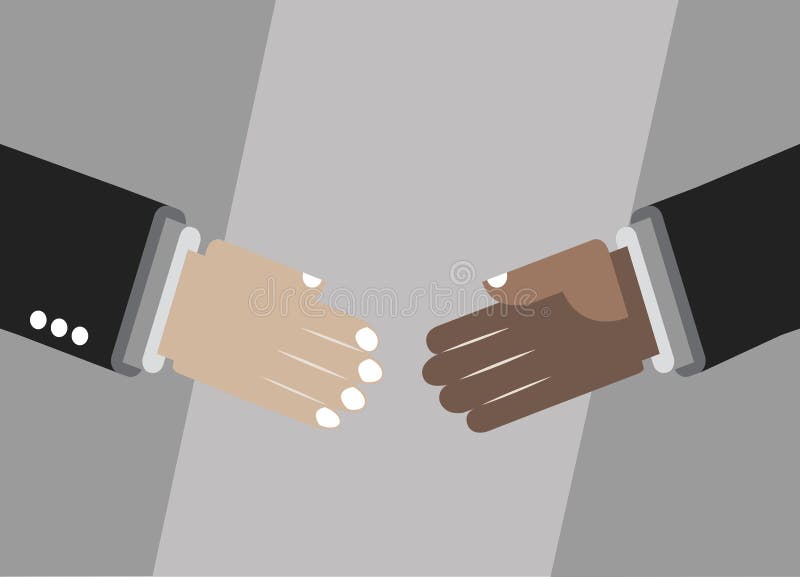 Shaking hands for deal, friendship, partnership vector illustration Shaking hands for deal, friendship, partnership vector illustration