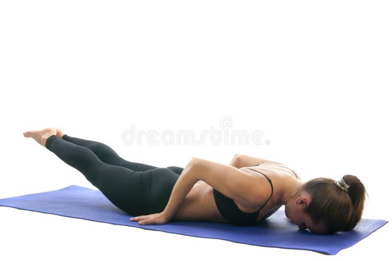 Video of woman performing shalabhasana(t... | Stock Video | Pond5