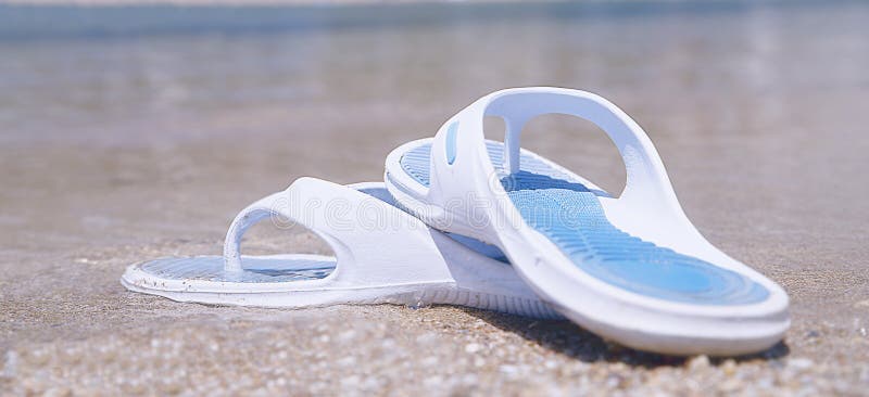 Shale, flip flops, rubber slippers royalty free stock photo