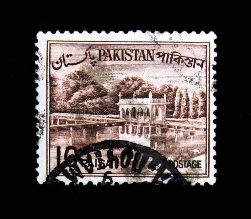 Shalimar Gardens, Land bekijkt serie, circa 1963 royalty-vrije stock fotografie Shalimar Gardens, Land bekijkt serie, circa 1963 royalty-vrije stock fotografie