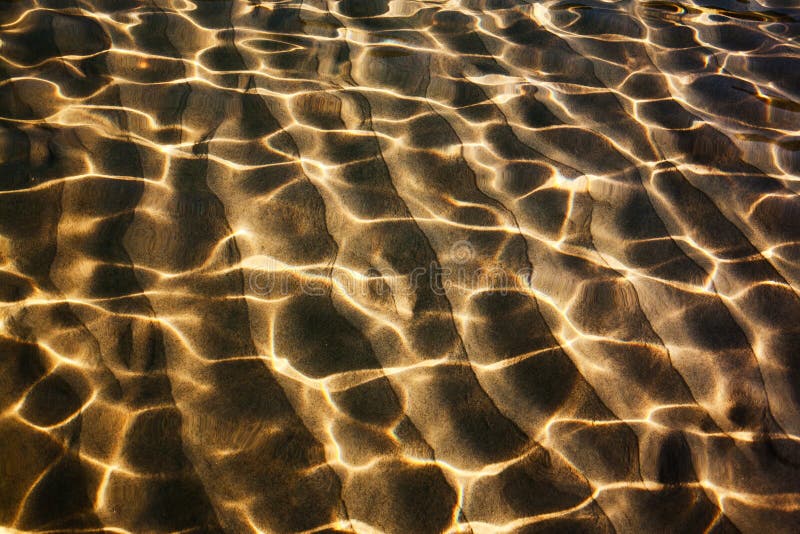 Shallow water ripples stock photography