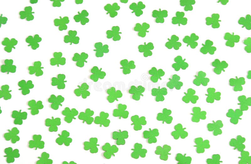 A shamrock background to celebrate St. Patrick's Day.