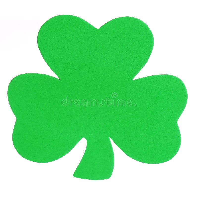 Shamrock Clover isolated on white. St. Patrick's Day.