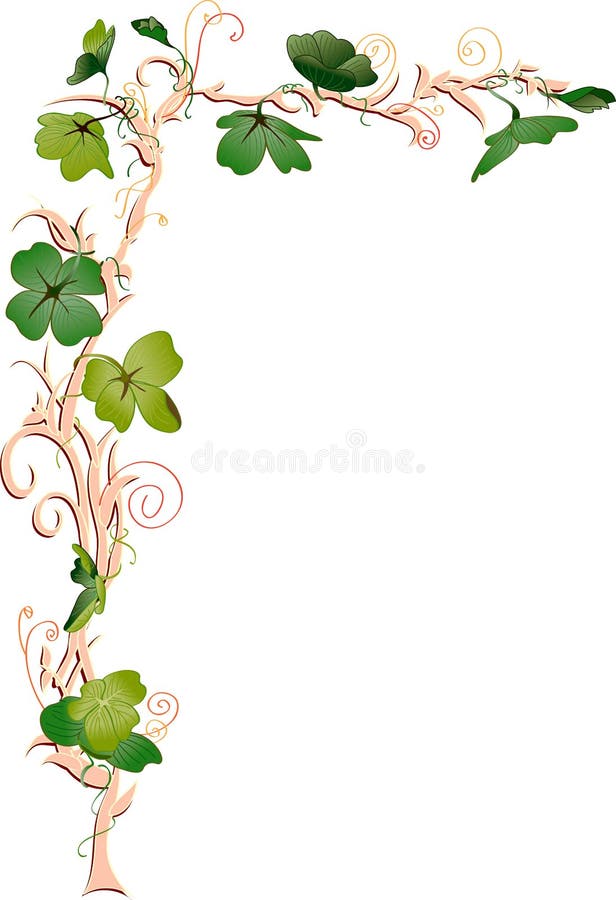 Shamrock frame corner