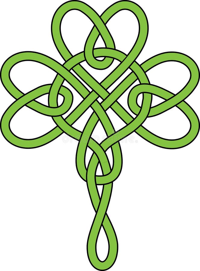 Shamrock icon pattern royalty free illustration