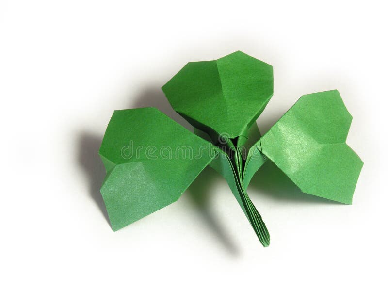 Green shamrock paper