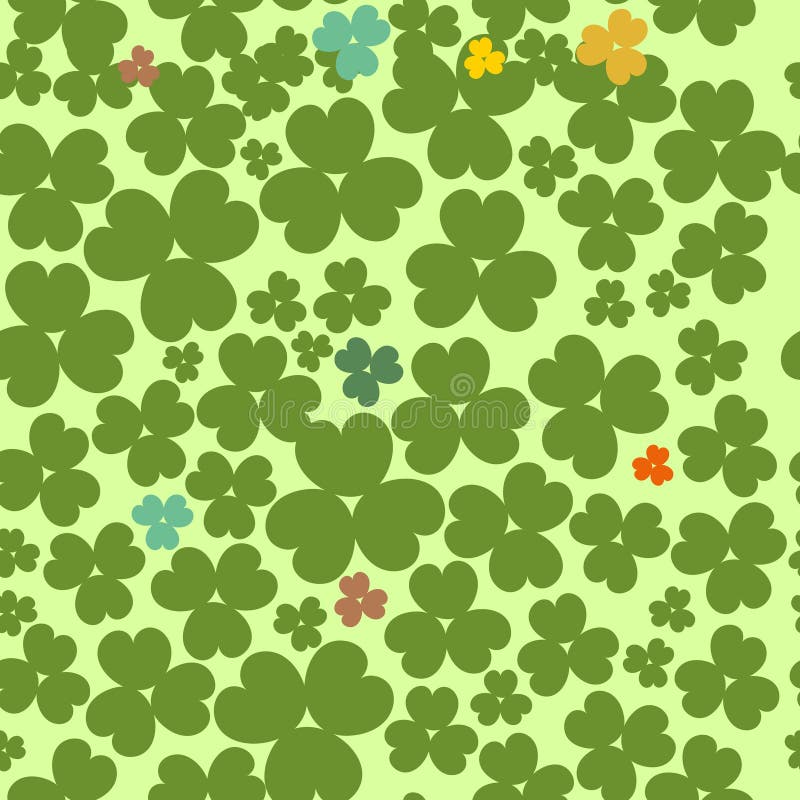 Shamrock pattern stock vector. Illustration of abstract - 42590395