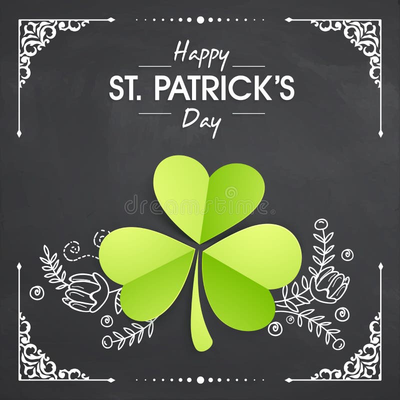 Shamrockblatt für St Patrick Tagesfeier vektor abbildung Shamrockblatt für St Patrick Tagesfeier vektor abbildung