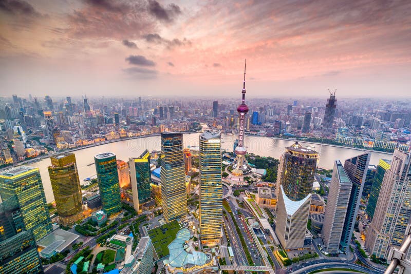 Shanghai, China Cityscape stock photos Shanghai, China Cityscape stock photos