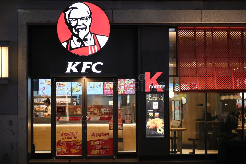 Facade of KFC Fast Food Restaurant Editorial Stock Photo - Image of ...