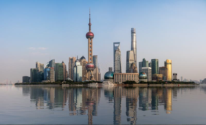 High Resolution Panorama Of Shanghai Skyline Editorial Stock Image Image Of Building Business