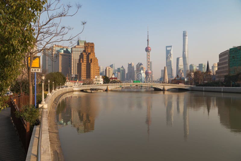 Shanghai City in the Morning, China Editorial Stock Image - Image of ...