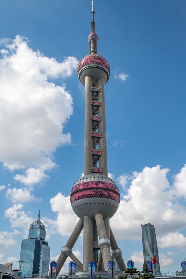 Shanghai, Cityscape van China en Wolkenkrabbers stock fotografie