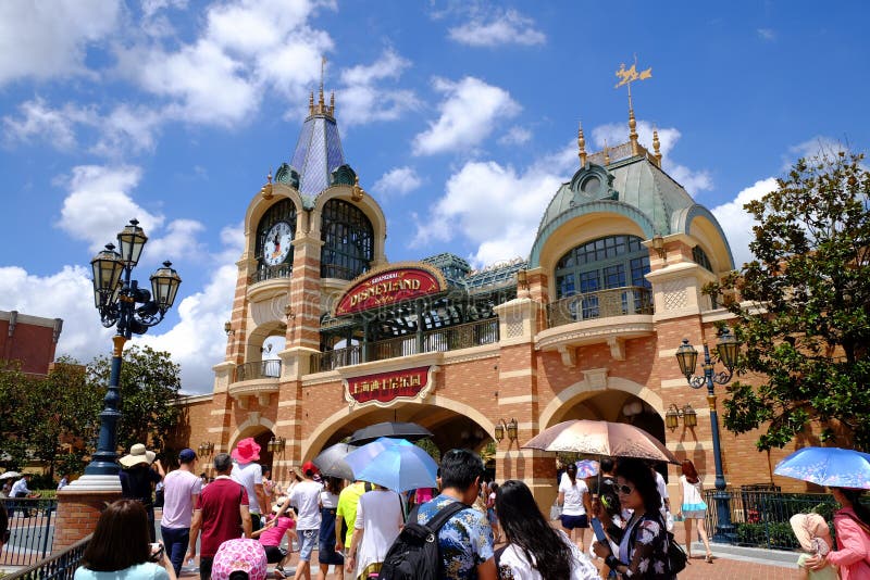 Disneyland Xangai imagem de stock royalty free