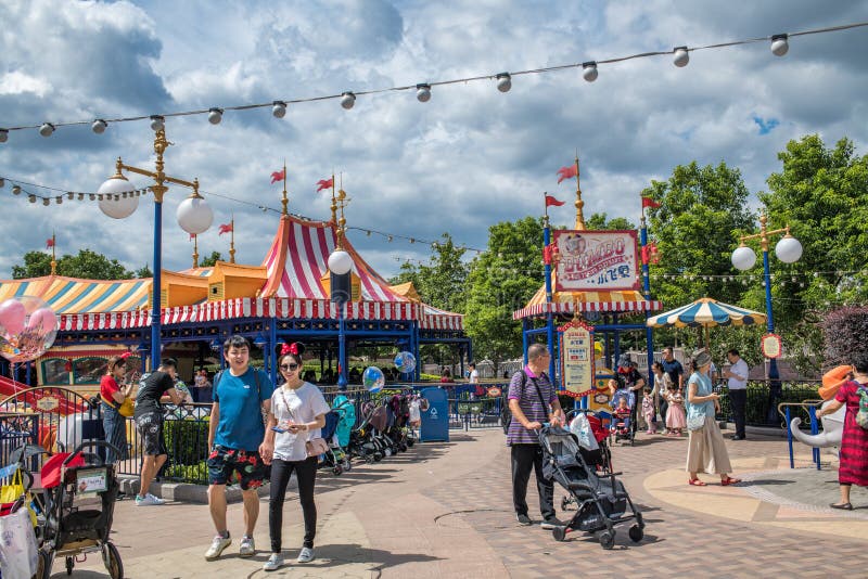 Disneyland de Xangai, na China fotografia de stock royalty free