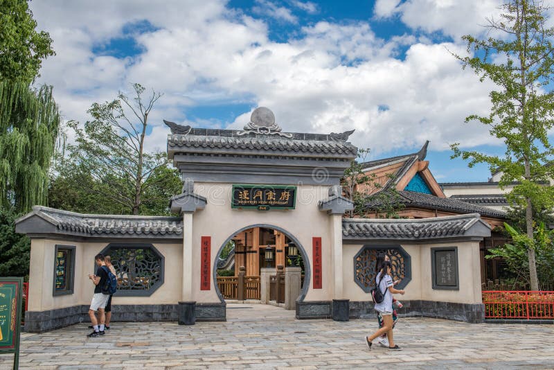 Disneyland de Xangai, na China foto de stock