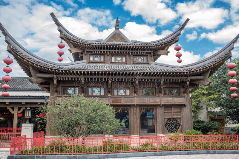 Disneyland de Xangai, na China imagens de stock