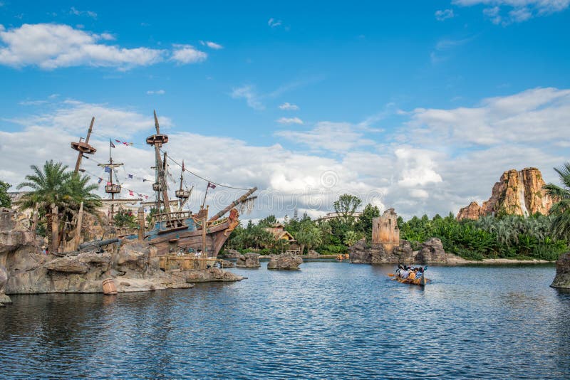 Disneyland de Xangai, na China fotografia de stock royalty free