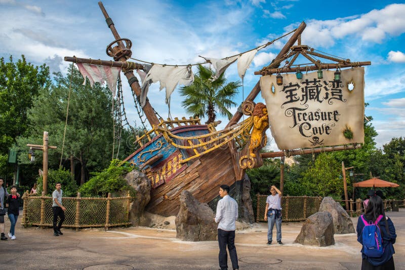 Disneyland de Xangai, na China foto de stock royalty free