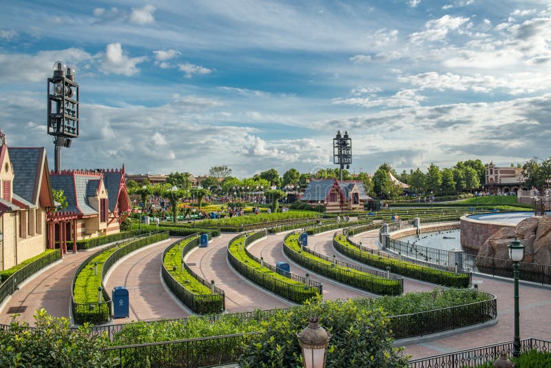 Disneyland de Xangai, na China fotos de stock royalty free