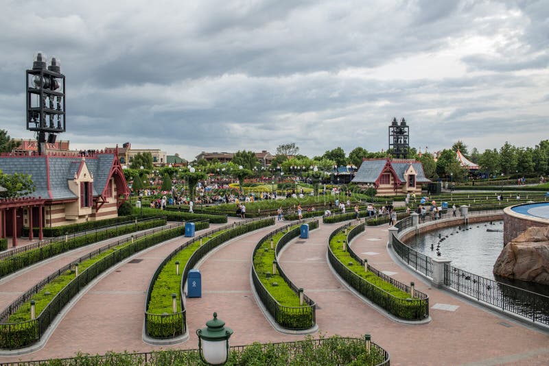 Disneyland de Xangai, na China imagem de stock royalty free