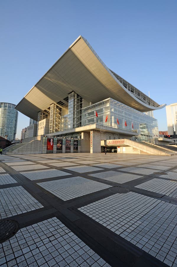 Shanghai Grand Theatre stock photo
