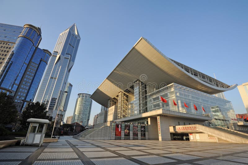 Shanghai Grand Theatre stock images
