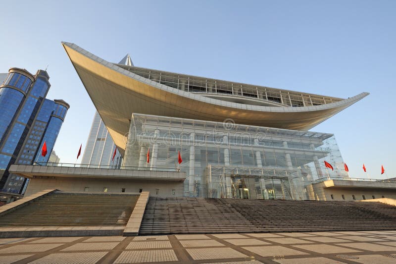 Shanghai Grand Theatre stock photos