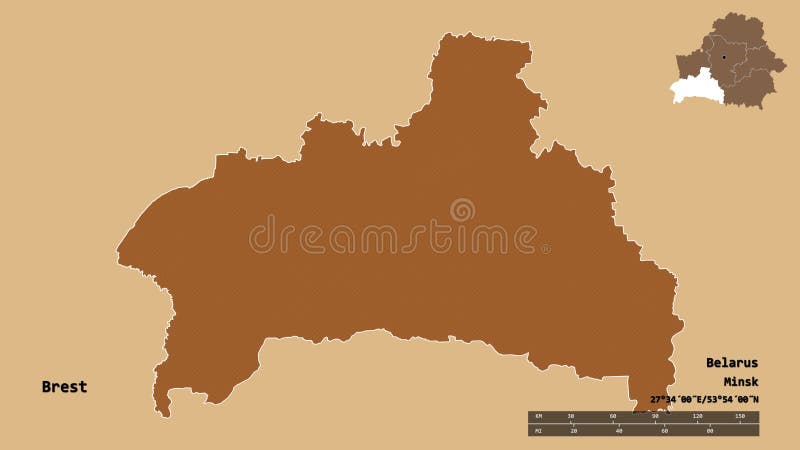 Brest, Region of Belarus, Zoomed. Pattern Stock Illustration
