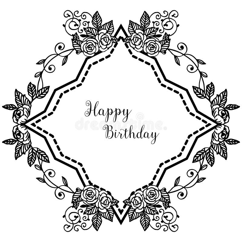 Shape of Celebration Card Happy Birthday, Decoration Wallpaper Flower ...