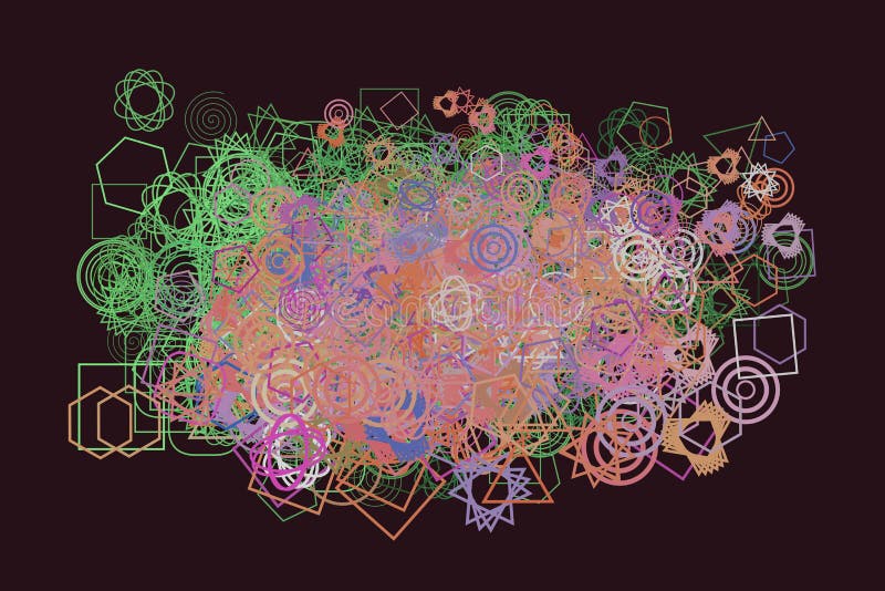 Shape of mixed, abstract background pattern. Texture, color, cover & vector. vector illustration