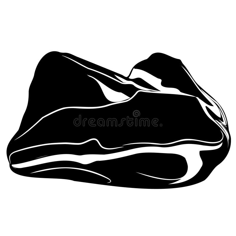 Formă de bijuterie malachită naturală netratată. vector illustration