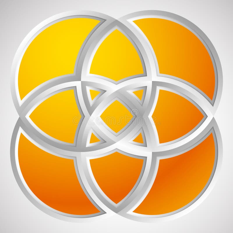 Four Interlocking Rings Stock Illustrations 9 Four Interlocking