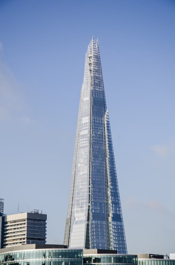 Shard of glass stock image