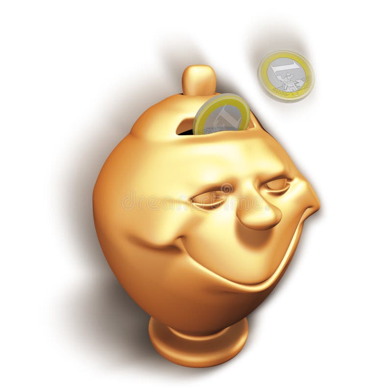 Head and money in loop stock vector. Illustration of entrepreneur