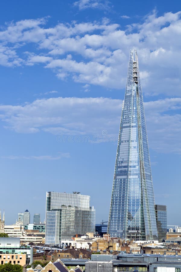 Shard in London editorial stock photo. Image of modern - 48986623