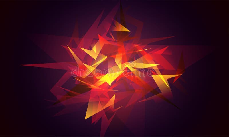 Shards of Broken Glass. Red Abstract Shapes Explosion. Glowing Dynamic  Background for Sport, Music or Computer Gaming. Stock Vector - Illustration  of gradient, broken: 194398525
