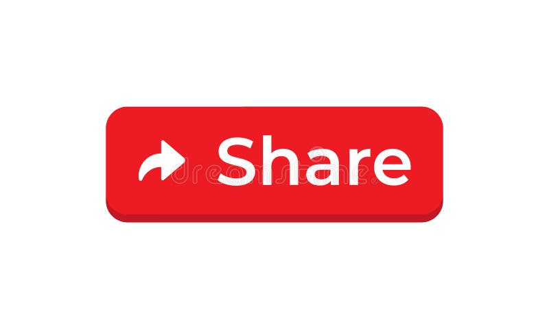 Share Button Icon Vector in Trendy Flat Style for Channel vector illustration