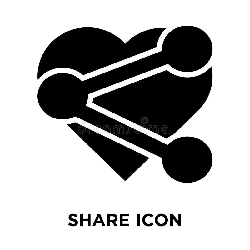 Share Icon Vector Sign and Symbol Isolated on White Background, Share
