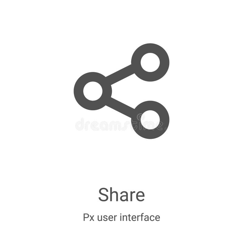 Share Icon Vector from Analytics Collection. Thin Line Share Outline